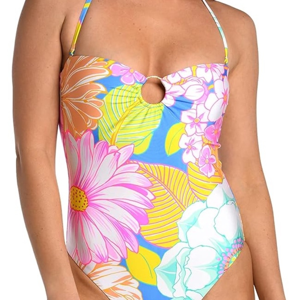 Bright Floral One-Piece Swimsuit